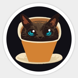 Cat | Coffee Sticker